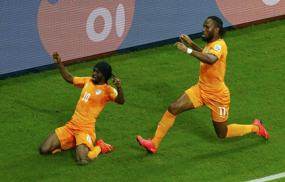 Gervinho et Didier Drogba