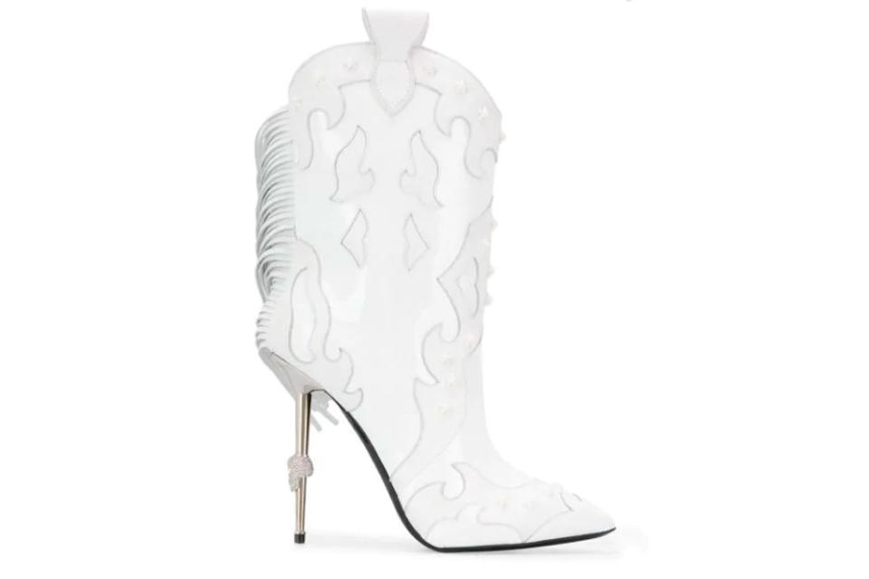 Philipp Plein Paneled cowboy boots. - Credit: Courtesy of Farfetch