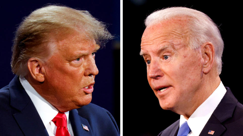 Trump e Biden no debate