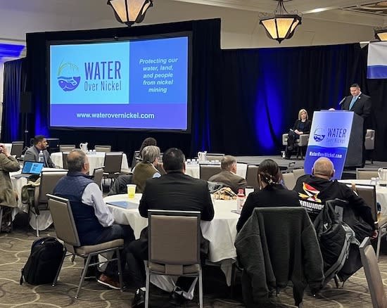 The Water over Nickel initiative was introduced last week at a public event in St. Paul, Minn. featuring allied organizations and scientific experts. (Photo: Facebook) 