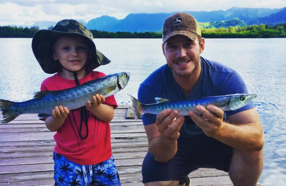 'Jurassic World’ star Chris Pratt often posts pictures on his Instagram account of himself enjoying a beautiful days out whilst fishing. Whether it’s on his own or with his children, Pratt has urged his 34 million followers to take up the pastime. He previously posted: "Get out and fish! No better way to share God’s bounty with your babies and make lifelong memories than fishing!”