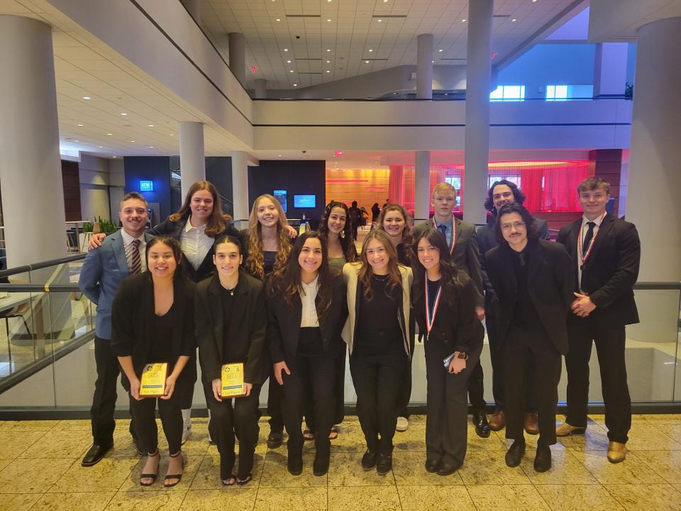 Fourteen students from Cleary University competed during DECA State Career Development in Kalamazoo.