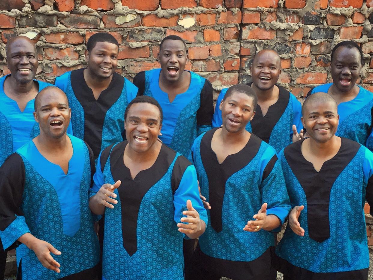 Ladysmith Black Mambazo performs Tuesday night at Memorial Hall.