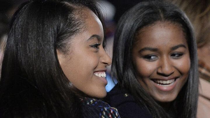 Malia and Sasha Obama