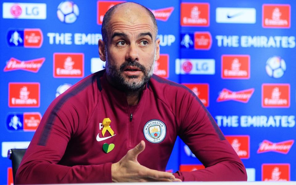 Pep Guardiola has defended Man City over their pursuit of Riyad Mahrez - Manchester City FC