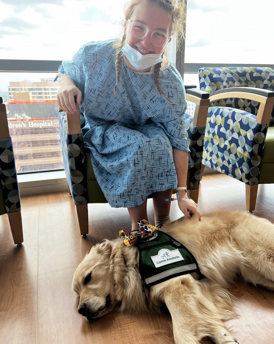 Since she was a toddler, Anniston Fairbanks played softball. She continued playing even after she experienced her first cardiac arrest. She recently stepped back to recover after surgery and is serving as the team manager. (Courtesy Britain Stokes)