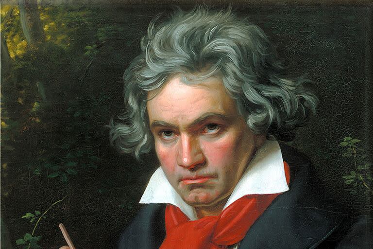 Se cumplen 200 años del estreno de la Sinfonía N° 9 de Ludwig van Beethoven (parte del retrato de Joseph Karl Stieler, 1820)