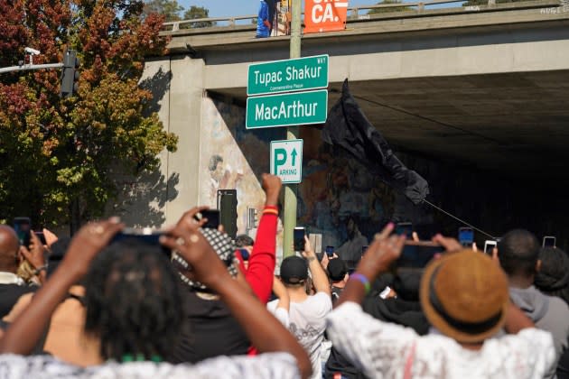 Tupac Oakland Street - Credit: AP Photo/Eric Risberg