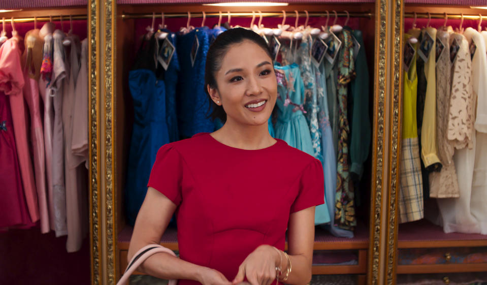 En esta imagen difundida por Warner Bros. Entertainment, Constance Wu en una escena de "Crazy Rich Asians". (Warner Bros. Entertainment vía AP)