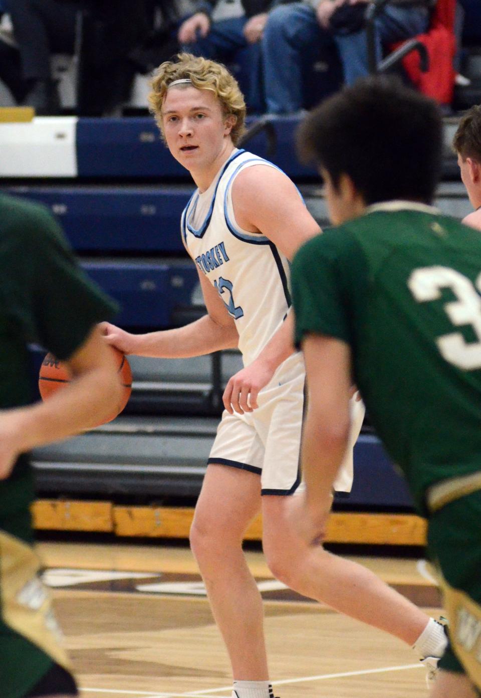 Petoskey's Michael Squires carried over a strong season on the soccer pitch to the basketball court and earned All-BNC.