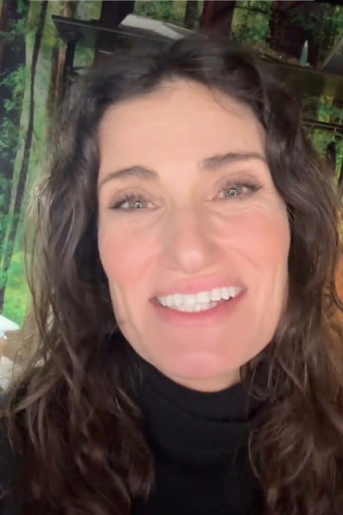The video, which has since gained almost 1.5 million views, was greeted with much enthusiasm from fans. TikTok/Idina Menzel