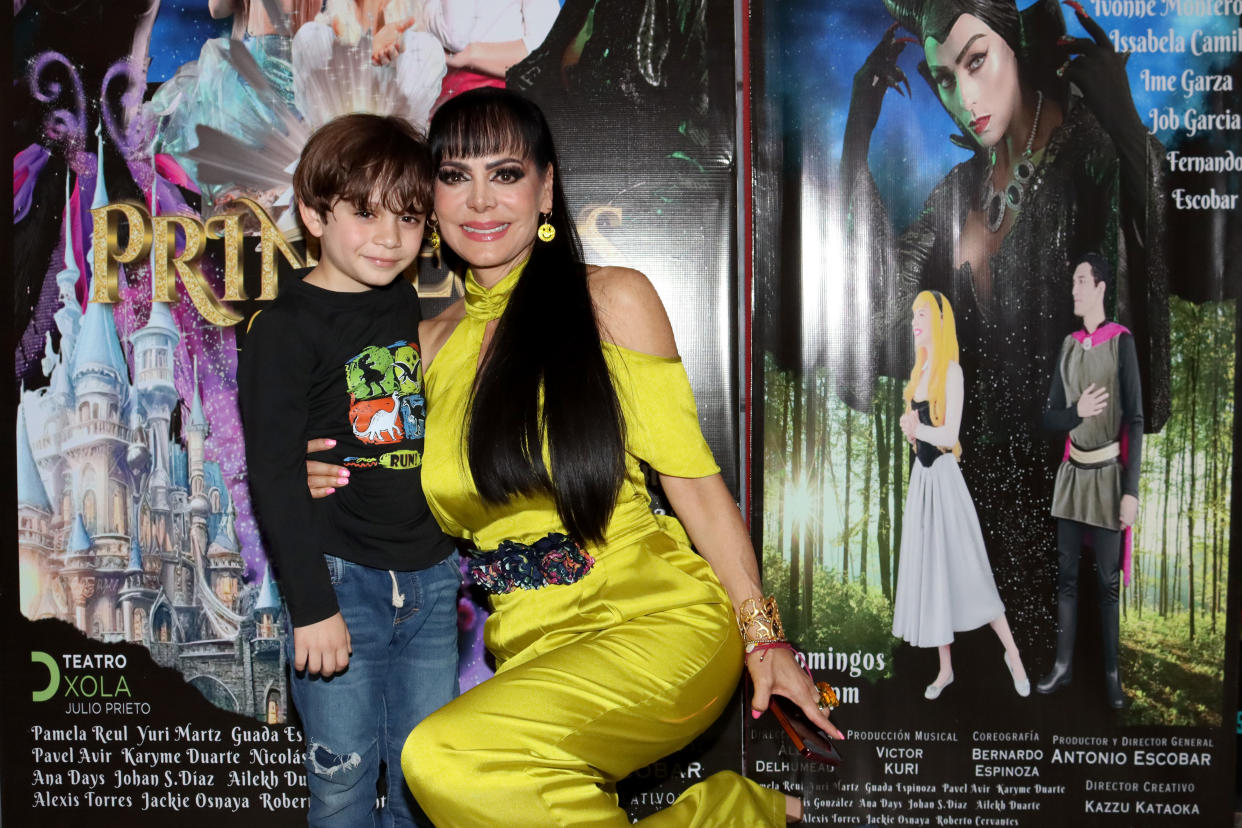 José Julián Figueroa y Maribel Guardia durante la presentación de Princesas este 13 de agosto de 2023 (Crédito: Adrián Monroy/Medios y Media/Getty Images).