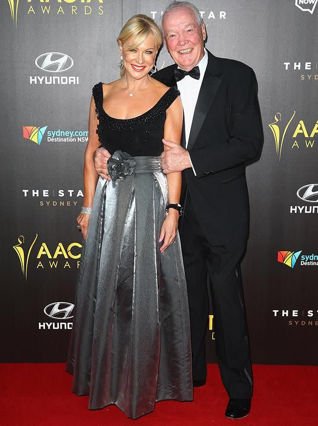 Kerri-Anne Kennerley with her husband John before the accident. Photo: Channel 7