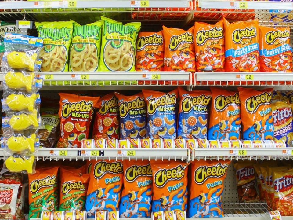 cheetos on shelf