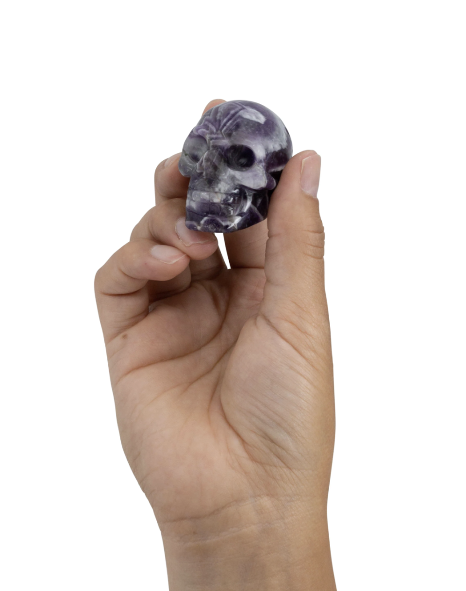 <p><a href="https://modernmysticshop.com/products/chevron-amethyst-skull" rel="nofollow noopener" target="_blank" data-ylk="slk:Shop Now;elm:context_link;itc:0;sec:content-canvas" class="link ">Shop Now</a></p><p>Chevron Amethyst Skull</p><p>modernmysticshop.com</p><p>$28.00</p>