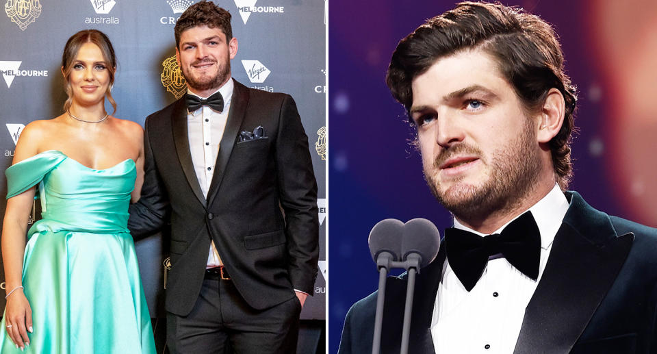 Angus Brayshaw at the Brownlow Medal.