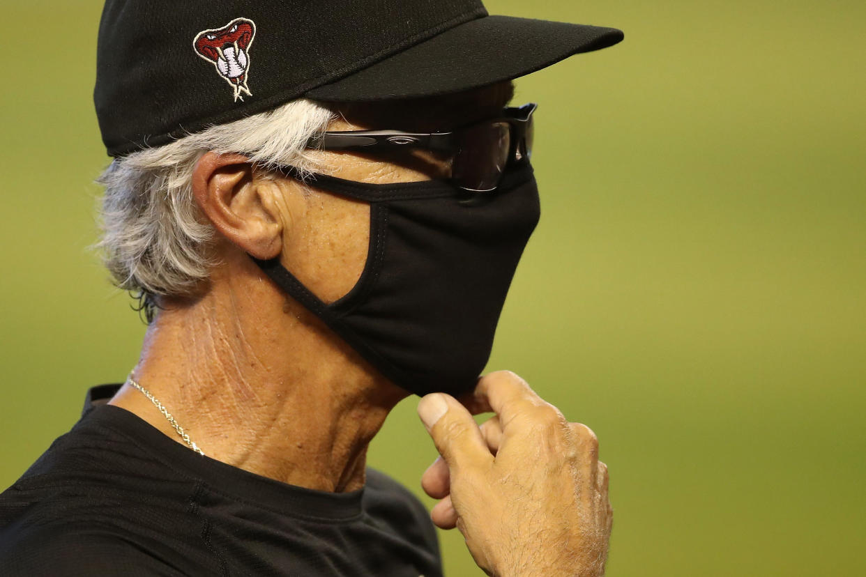 First base coach Dave McKay of the Arizona Diamondbacks