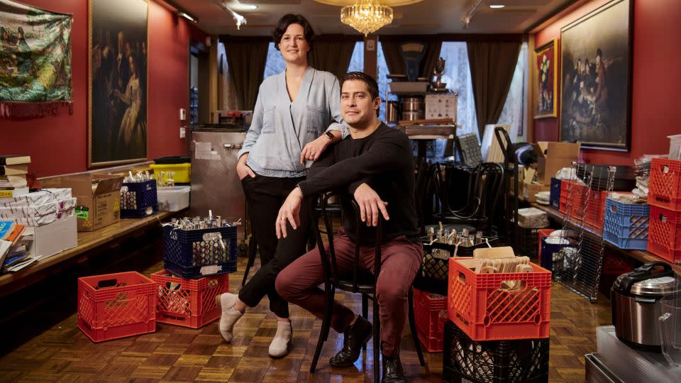 Israel and Bonnie Morales of Kachka in Portland, Oregon on September 24, 2020. - Leah Nash/The Washington Post/Getty Images