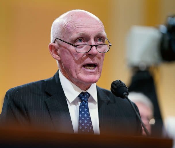 PHOTO: Rusty Bowers gives testimony as the House Jan. 6 select committee holds its fourth public hearing on Capitol Hill, June 21, 2022. (Jabin Botsford/The Washington Post via Getty Images, FILE)