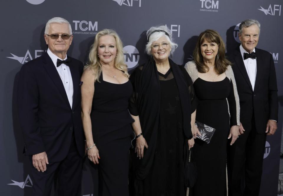 (L-R) Duane Chase, Kym Karath, Angela Cartwright, Debbie Turner and Nicholas Hammond - Credit: Kevin Winter/For TNT