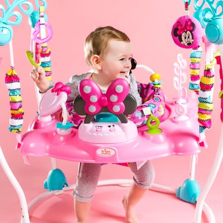 Bright Starts Disney Baby Minnie Mouse PeekABoo Activity Jumper. (Photo: Walmart)