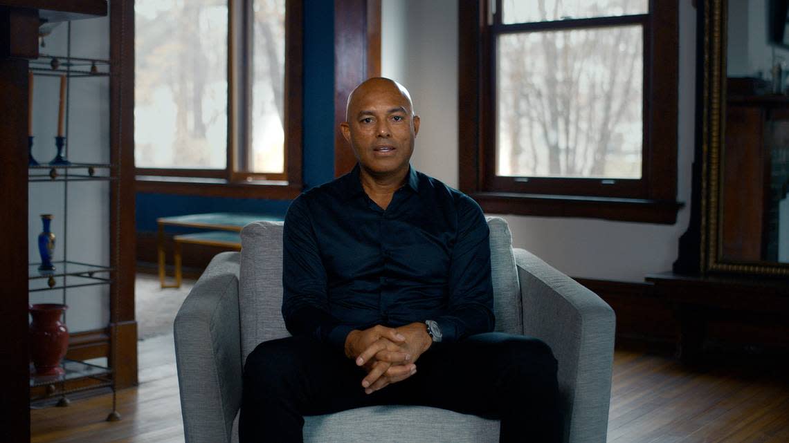 Former New York Yankee Mariano Rivera in the ESPN documentary series about Derek Jeter, “The Captain.”