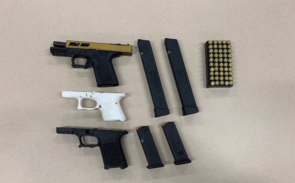 Deputies seized 170 guns and more than 2.5 pounds of drugs, as well as made six felony arrests during "Operation Consequences" raids in San Bernardino County March 23 through March 29, 2024.