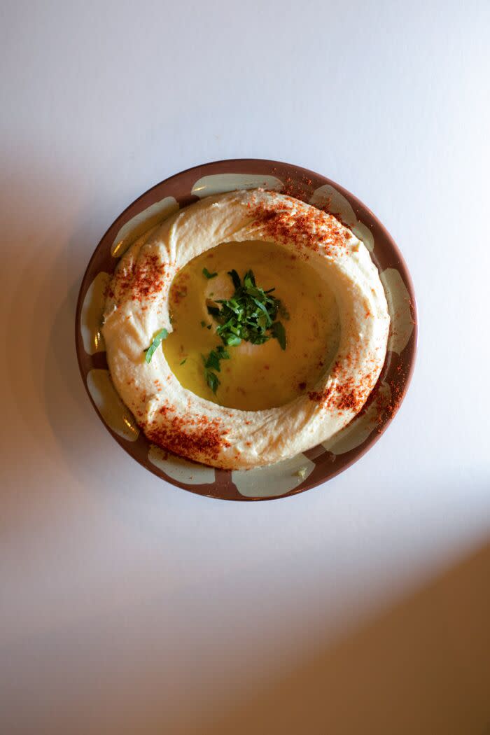 The hummus at Lebanese restaurant Sunnin.