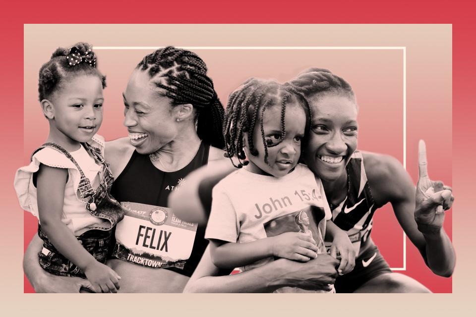 Runners and 'Supermommies' Allyson Felix and Quanera Hayes Qualify for the Tokyo Olympics Two Years After Giving Birth