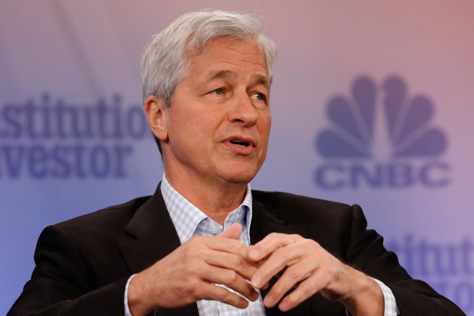 With no immediate plans to leave, the CEO of JPMorgan says the bank’s next leader will be homegrown.