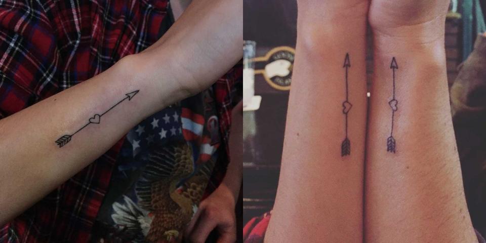 27) This Arrow Mother-Daughter Tattoo