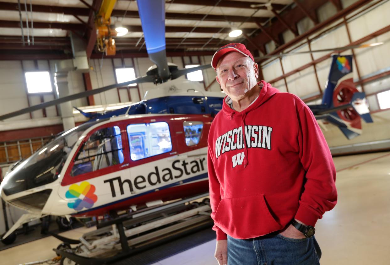 Registered nurse Mark Coenen  has retired after dedicating the last 36 years of his life to flight nursing. He is pictured here at ThedaCare Regional Medical Center-Neenah on Jan. 31, 2023, in Neenah, Wis.