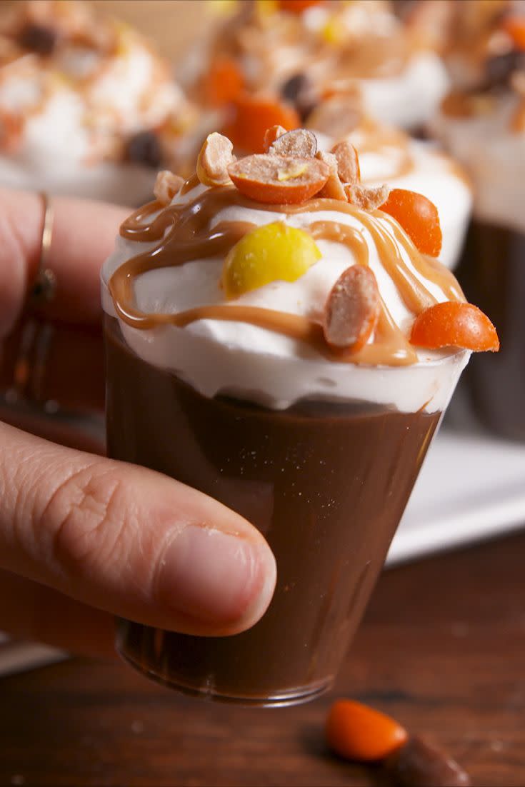 Reese's Cup Pudding Shots