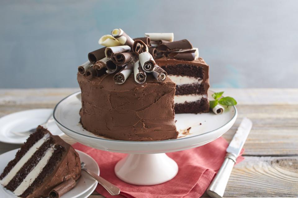 Chocolate-Mint Whipped Cream Cake