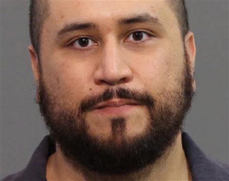 George Zimmerman is seen in a booking photo released by the Seminole County Sheriff's Department in Sanford, Florida November 18, 2013. REUTERS/Seminole County Sheriff's Department/Handout via Reuters