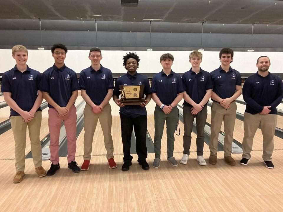 NJSIAA team bowling finals at Bowlero North Brunswick on Tuesday, Feb. 27, 2024. Seton Hall Prep defeated North Brunswick in the Group 4 boys final, 2 games to 0, to earn the program's first state championship.