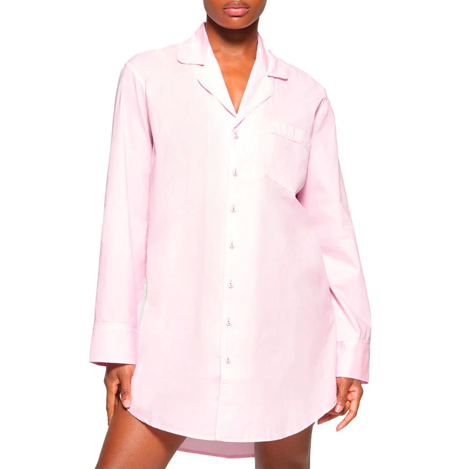 <p><a href="https://go.redirectingat.com?id=74968X1596630&url=https%3A%2F%2Fskims.com%2Fproducts%2Fcotton-poplin-sleep-button-up-dress-baby-pink&sref=https%3A%2F%2Fwww.bestproducts.com%2Ffashion%2Fg20704223%2Fcute-summer-pajamas-for-women%2F" rel="nofollow noopener" target="_blank" data-ylk="slk:Shop Now;elm:context_link;itc:0;sec:content-canvas" class="link ">Shop Now</a></p><p>Cotton Poplin Sleep Button Up Shirt</p><p>$58.00</p><p>skims.com</p>