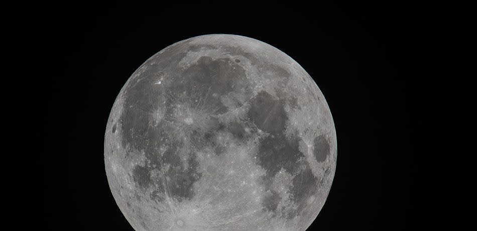 The moon prior to Sept. 2015 penumbral eclipse.