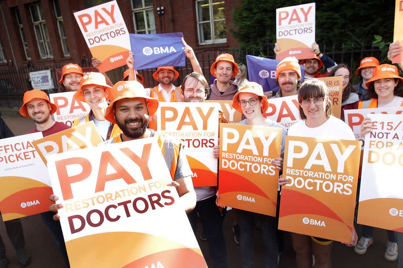 BMA Junior Doctors strike Manchester Royal Infirmary