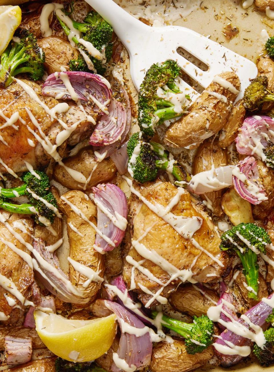 za'atar sheet pan chicken