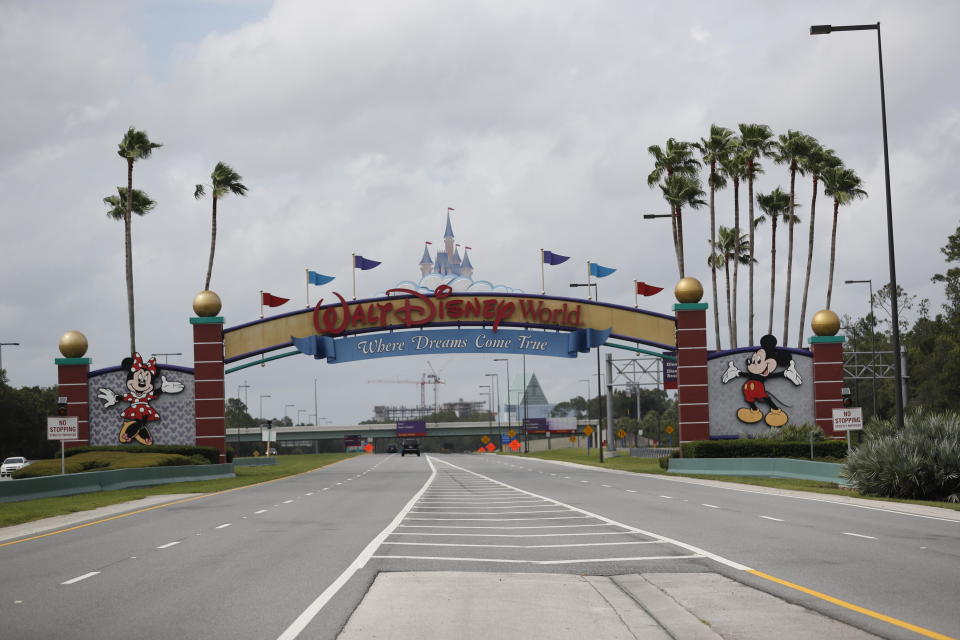 A view of the Walt Disney World theme park in Lake Buena Vista, Florida, on July 8, 2020. / Credit: Getty Images