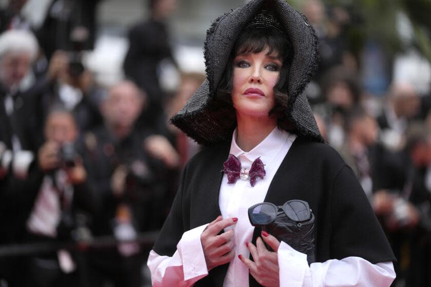 Isabelle Adjani poses for photographers upon arrival at the premiere of the film 'Forever Young' at the 75th international