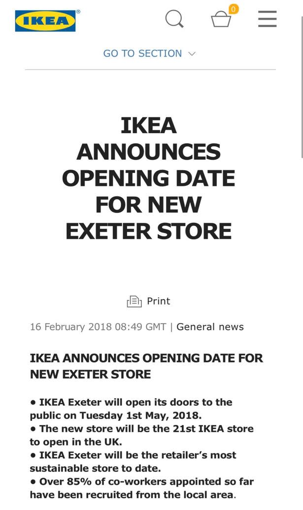 <em>IKEA had announced the opening of the store for May 1 (IKEA)</em>