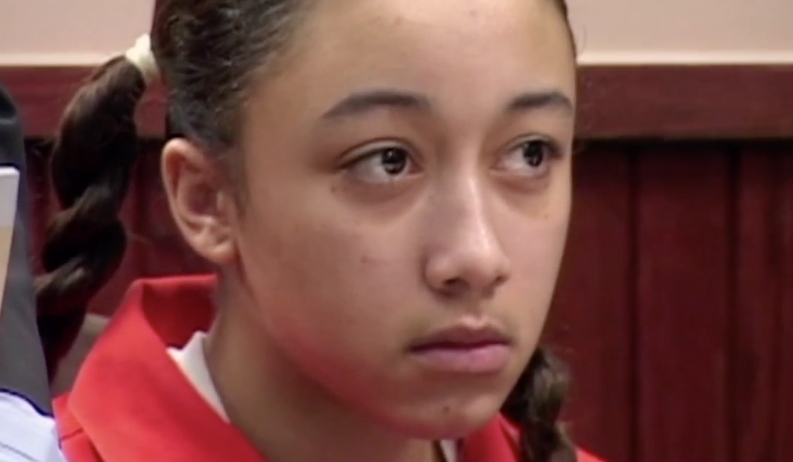 Cyntoia Brown during her trial in 2004: Fox 17/Screengab