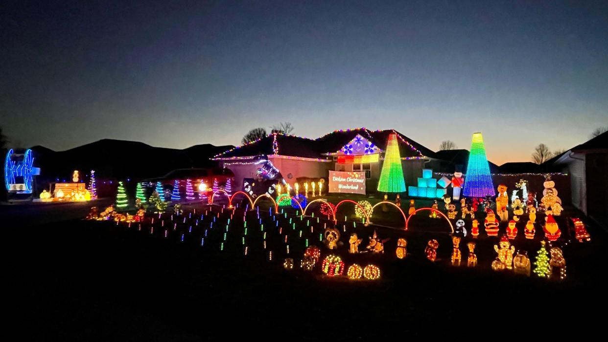 Christmas decorations at Dickson Christmas Wonderland at 2861 S. Hartford Ave. in Bolivar in 2023.