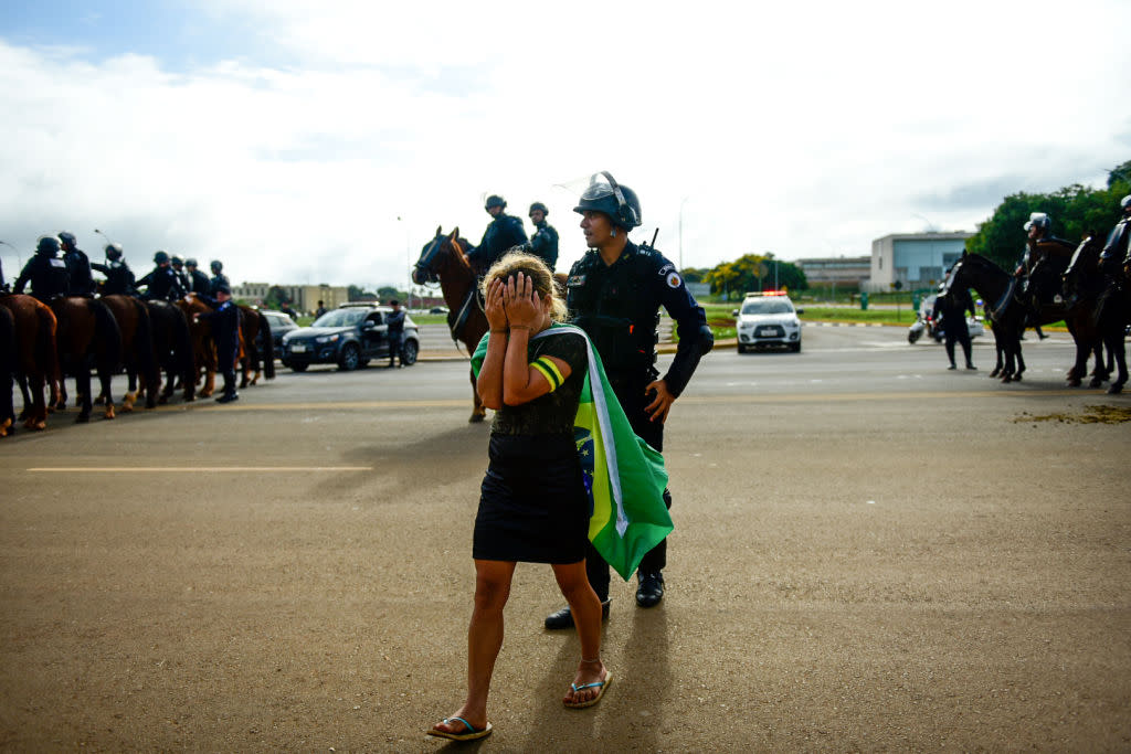 After the riots at the Brazilian convention center