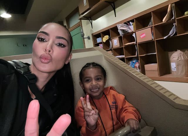 <p>kim Kardashian/Instagram</p> Kim Kardashian and Pslam