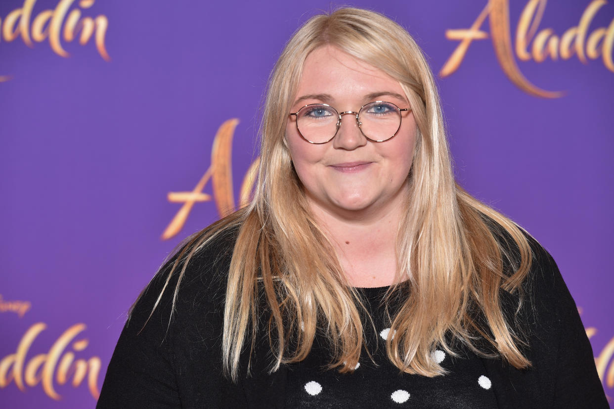 PARIS, FRANCE - MAY 08: Lola Dubini attends the “Aladdin” Paris Gala Screening at Cinema Le Grand Rex on May 08, 2019 in Paris, France. (Photo by Stephane Cardinale - Corbis/Corbis via Getty Images)