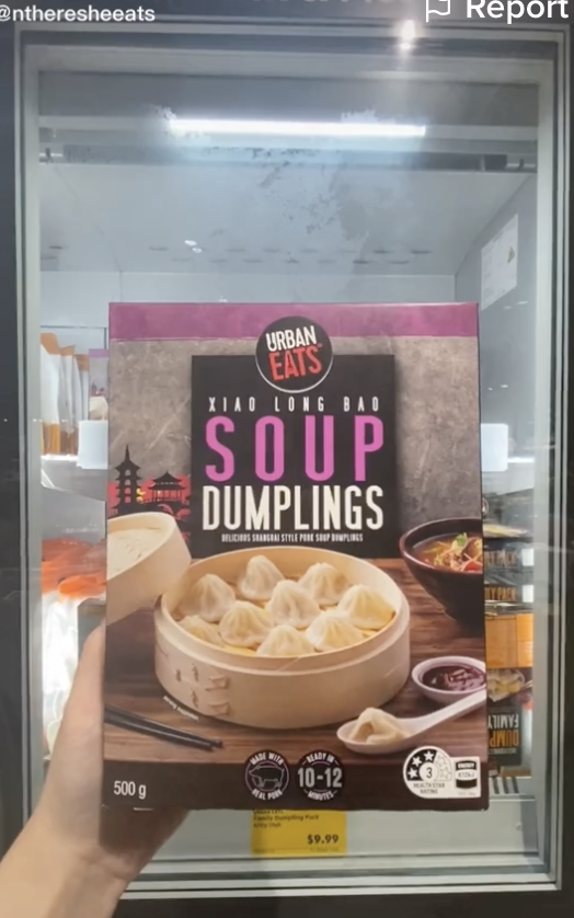 Urban Eats soup dumplings from Aldi.