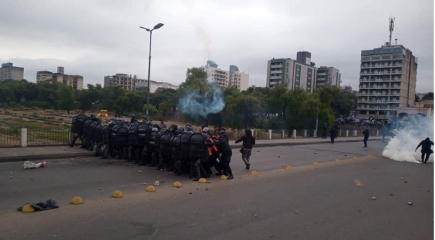 Los incidentes violentos y la represión en Jujuy, un 